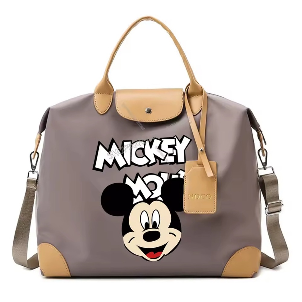 Mickey Mouse Gray and Tan Bag